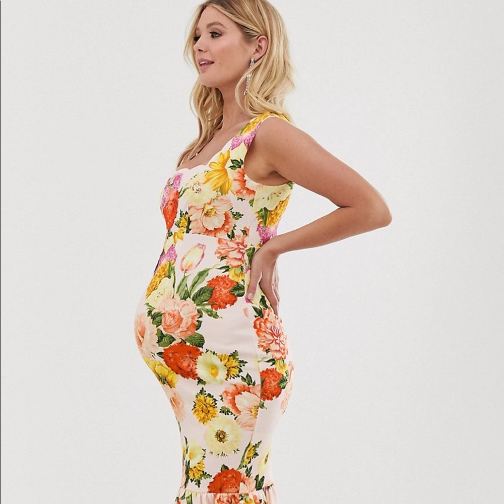 ASOS Floral maternity dress